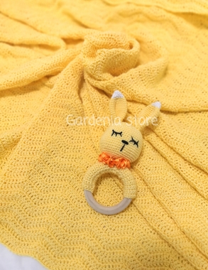صورة بطانية طفل  شكل ارنب